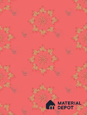 POS001-1 | Traditional Series Florals Look 40 inches Sandblast Paper (Customized Size Wallpaper)