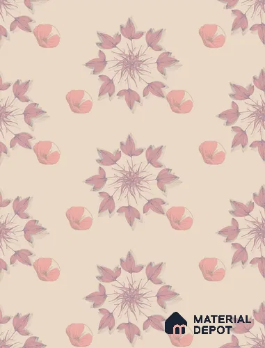 POS001-2 | Traditional Series Florals Look 40 inches Canvas Paper (Customized Size Wallpaper)