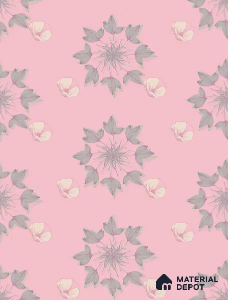 POS001-5 | Traditional Series Florals Look 50 inches Premium Paper (Customized Size Wallpaper)