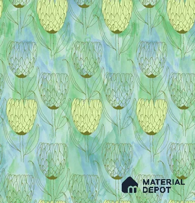 POS008-3 | Modern Series Florals Look 40 inches Sandblast Paper (Customized Size Wallpaper)