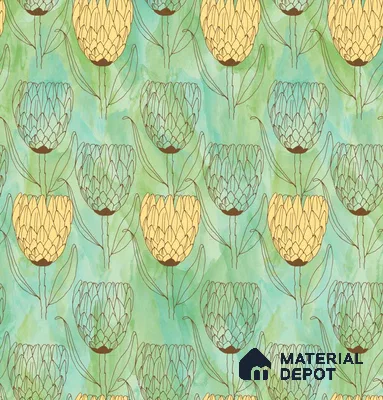POS008-6 | Modern Series Florals Look 40 inches Sandblast Paper (Customized Size Wallpaper)