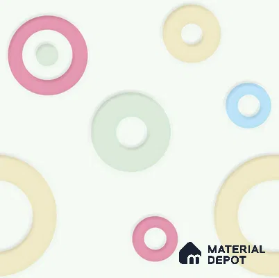 POS017 - 1 | Kid Series Geometric Look 50 inches Premium Paper (Customized Size Wallpaper)