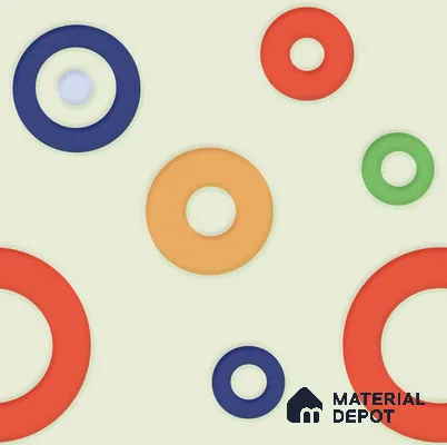 POS017 - 4 | Kid Series Geometric Look 40 inches Canvas Paper (Customized Size Wallpaper)