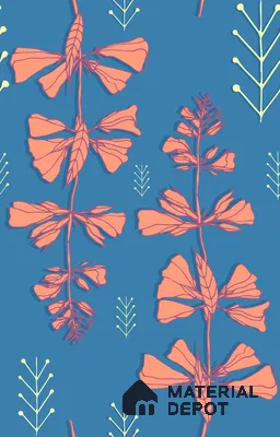 POS018-14 | Modern Series Florals Look 52 inches Economy Paper (Customized Size Wallpaper)