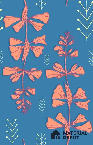 POS018-14 | Modern Series Florals Look 52 inches Economy Paper (Customized Size Wallpaper)