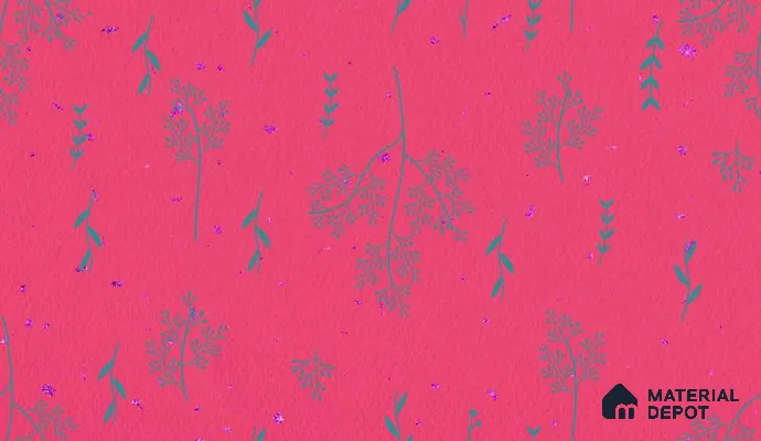 POS019-5 | Modern Series Florals Look 40 inches Sandblast Paper (Customized Size Wallpaper)