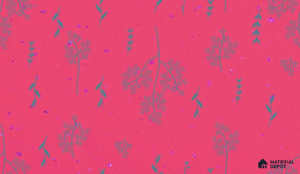 POS019-5 | Modern Series Florals Look 40 inches Sandblast Paper (Customized Size Wallpaper)