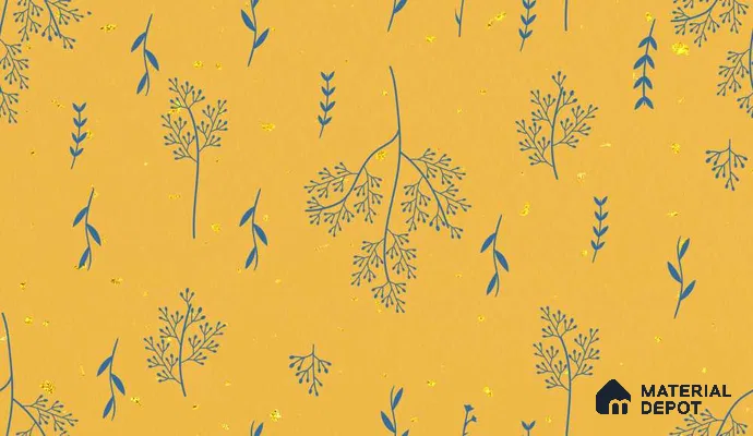 POS019-7 | Modern Series Florals Look 40 inches Sandblast Paper (Customized Size Wallpaper)