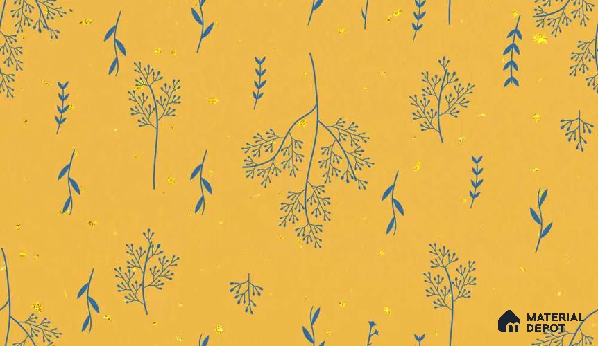 POS019-7 | Modern Series Florals Look 40 inches Sandblast Paper (Customized Size Wallpaper)