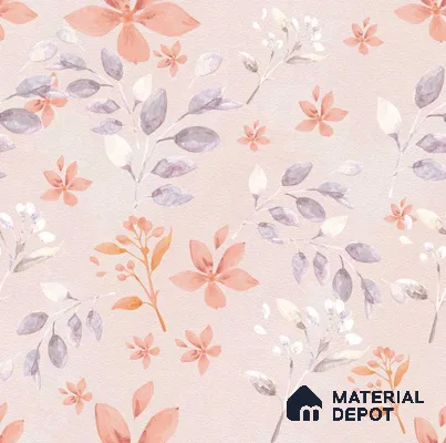 POS023-2 | Modern Series Florals Look 50 inches Premium Paper (Customized Size Wallpaper)