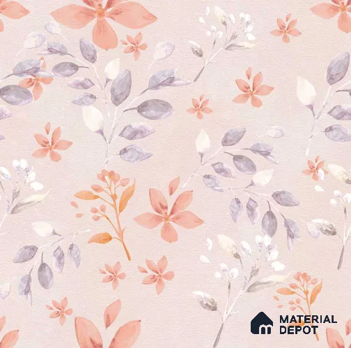POS023-2 | Modern Series Florals Look 52 inches Economy Paper (Customized Size Wallpaper)