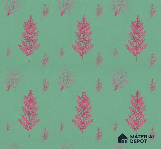 POS035-4 | Modern Series Florals Look 52 inches Economy Paper (Customized Size Wallpaper)