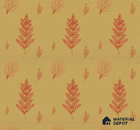 POS035-7 | Modern Series Florals Look 40 inches Sandblast Paper (Customized Size Wallpaper)