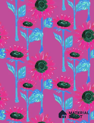 POS036-3 | Modern Series Florals Look 40 inches Canvas Paper (Customized Size Wallpaper)