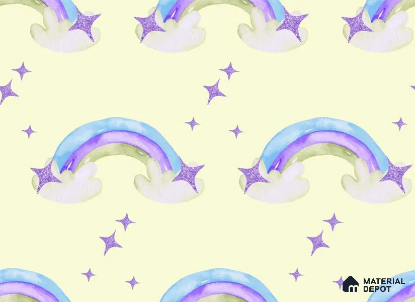 POS040 - 1 | Kid Series Patterned Look 52 inches Economy Paper (Customized Size Wallpaper)