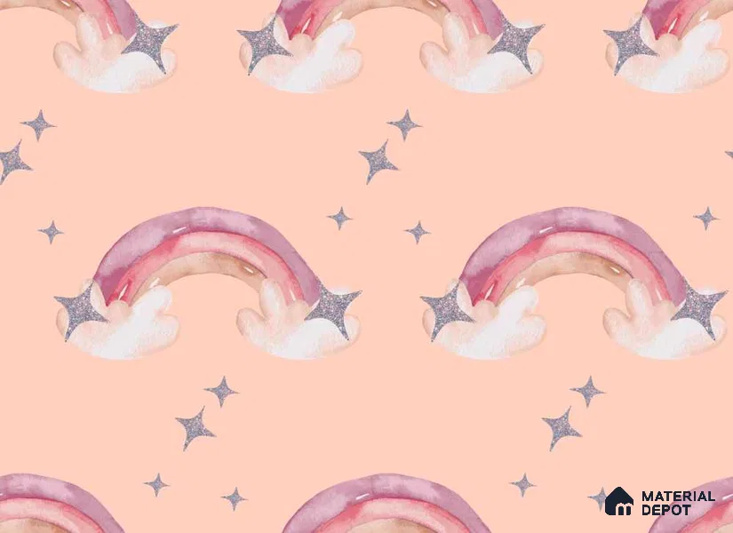 POS040 - 3 | Kid Series Patterned Look 52 inches Economy Paper (Customized Size Wallpaper)