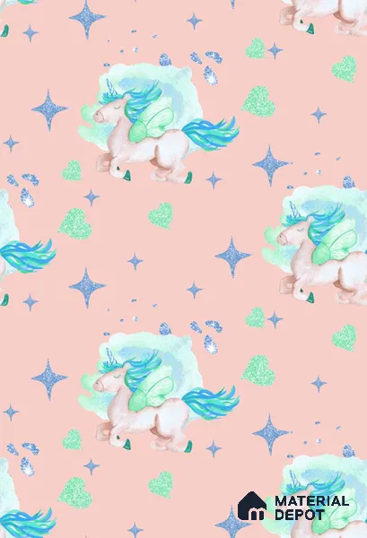 POS041 - 3 | Kid Series Animal Print Look 40 inches Sandblast Paper (Customized Size Wallpaper)