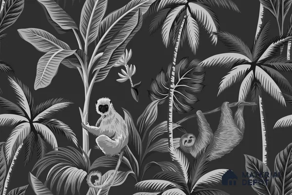 TROP - 02A | Tropical Series Nature Look 40 inches Sandblast Paper (Customized Size Wallpaper)