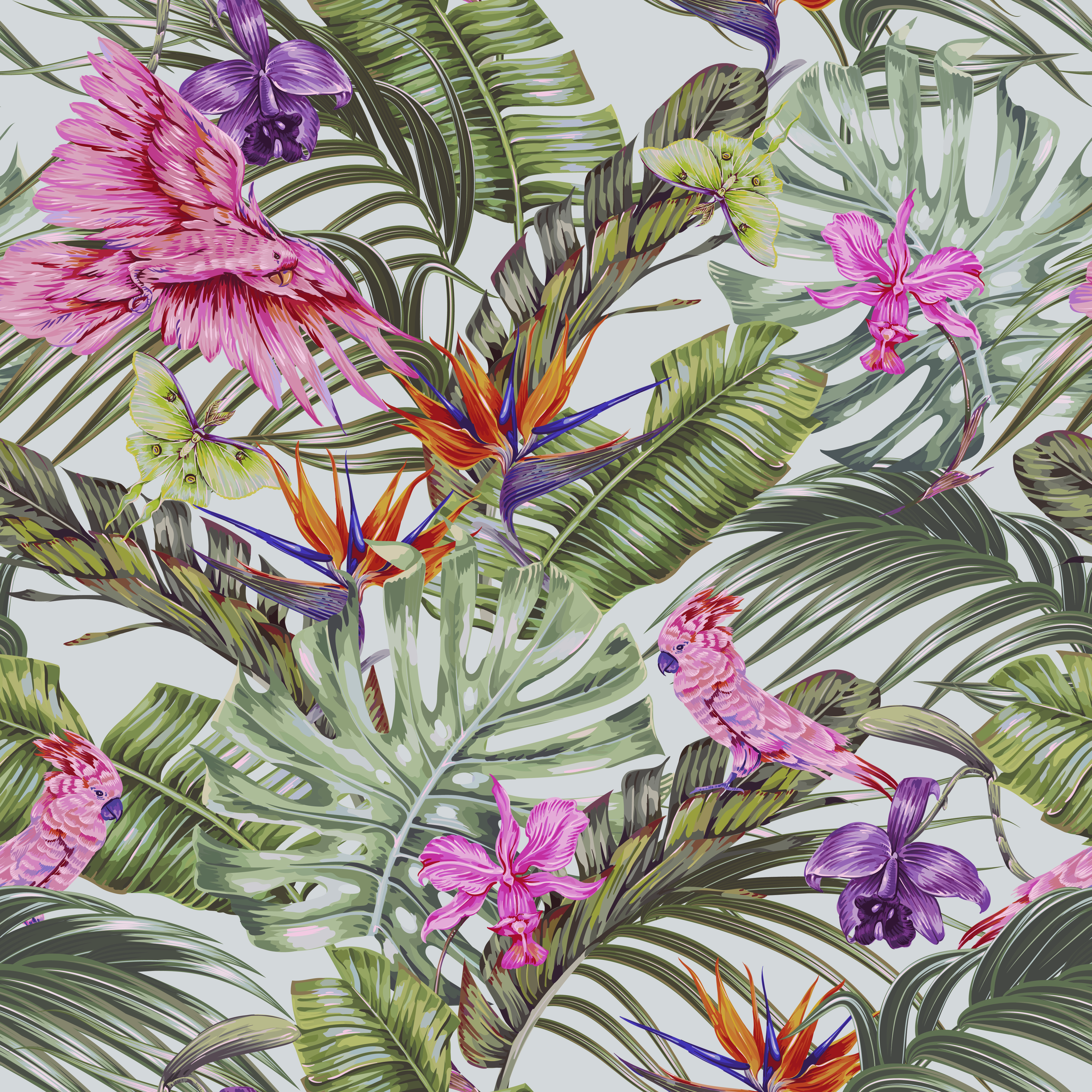A close-up of a TROP - 24 | Tropical Series Nature Look 52 inches Economy Paper (Customized Size Wallpaper) available at Material Depot in Bangalore