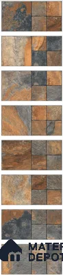 TL 02585 Cotta Rust 600x300 mm Matte Finish Random Design Parking Tile - 12 mm