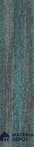 02 Grey/C.Blue 1000x250 mm 100% Nylon/Eco Back Carpet Tile - 4 mm