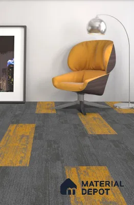04-Shadow Grey Skywalker Series 1000x250 mm 100 % PP/ Eco Back Carpet Tile - 5 mm