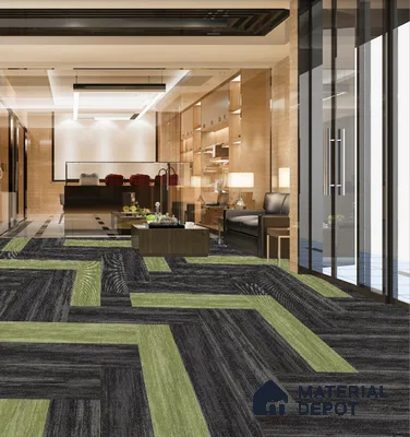 05 Lime Green 1000x250 mm 100% Nylon/Eco Back Carpet Tile - 4 mm