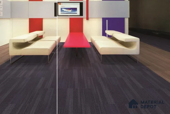 11 - Oxford Blue 500x500 mm 100% PP/ Eco Back Carpet Tile - 5 mm