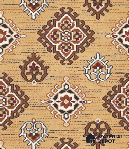 0089-Timeless Beige Classic Wilton Series 25 Meter x 3.96 Meter Pattern 3 Carpet Tile - 12 mm