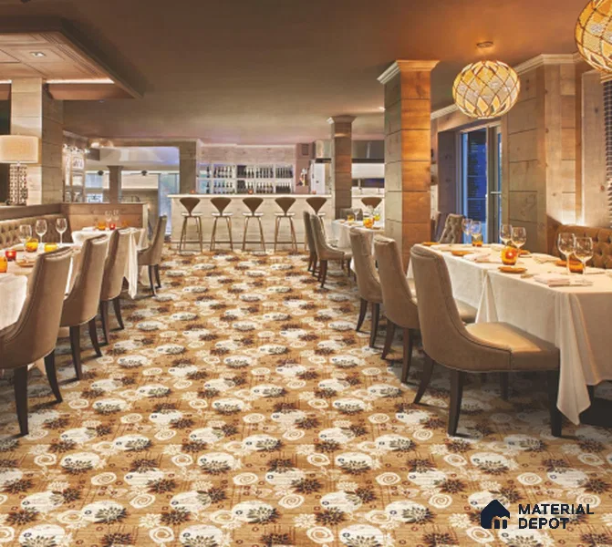 1325-Tropical Beige Classic Wilton Series 25 Meter x 3.96 Meter Pattern 1 Carpet Tile - 12 mm