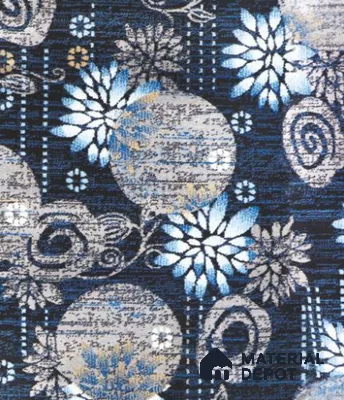 1325-Tropical Blue Classic Wilton Series 25 Meter x 3.96 Meter Pattern 1 Carpet Tile - 12 mm
