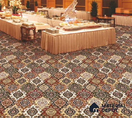 1331-Myriad Blue Classic Wilton Series 25 Meter x 3.96 Meter Pattern 1 Carpet Tile - 12 mm
