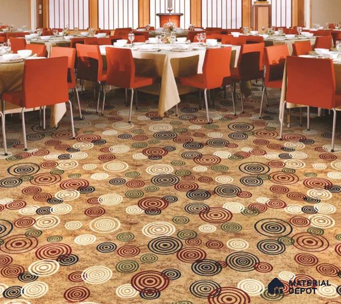 1332-Colossal Beige Classic Wilton Series 25 Meter x 3.96 Meter Pattern 2 Carpet Tile - 12 mm