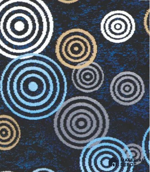 1332-Colossal Blue Classic Wilton Series 25 Meter x 3.96 Meter Pattern 2 Carpet Tile - 12 mm
