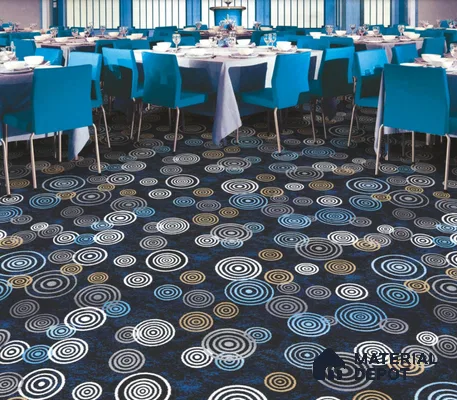 1332-Colossal Blue Classic Wilton Series 25 Meter x 3.96 Meter Pattern 2 Carpet Tile - 12 mm