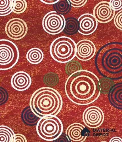 1332-Colossal Red Classic Wilton Series 25 Meter x 3.96 Meter Pattern 3 Carpet Tile - 12 mm