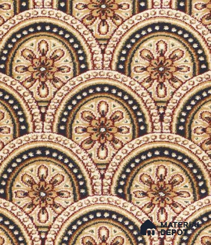 5818-Oriental Ivory Classic Wilton Series 25 Meter x 3.96 Meter Pattern 2 Carpet Tile - 12 mm