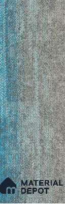#201 - Tiffany Blue 1000x250 mm 100 % PP/ Eco Back Carpet Tile - 5 mm
