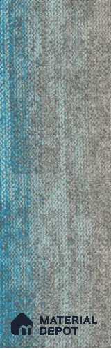#201 - Tiffany Blue 1000x250 mm 100 % PP/ Eco Back Carpet Tile - 5 mm