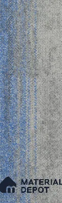 #202 - Cobalt Blue 1000x250 mm 100 % PP/ Eco Back Carpet Tile - 5 mm