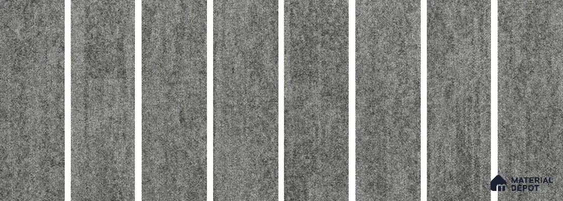 #300 - Shadow Grey 1000x250 mm 100 % PP/ Eco Back Carpet Tile - 5 mm