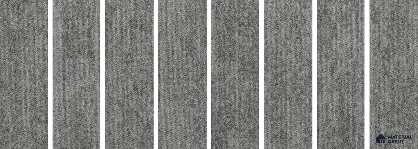 #300 - Shadow Grey 1000x250 mm 100 % PP/ Eco Back Carpet Tile - 5 mm