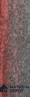 #301 - Ruby Red 1000x250 mm 100 % PP/ Eco Back Carpet Tile - 5 mm