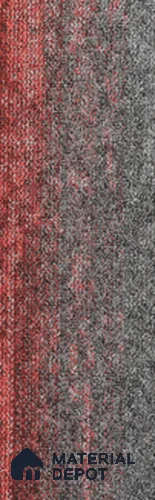 #301 - Ruby Red 1000x250 mm 100 % PP/ Eco Back Carpet Tile - 5 mm