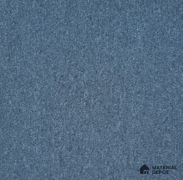 414-Blue Delta Series 500x500 mm 100% PP BCF Loop Pile/PVC Back Carpet Tile - 4 mm