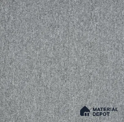 415-Light Grey Delta Series 500x500 mm 100% PP BCF Loop Pile/PVC Back Carpet Tile - 4 mm