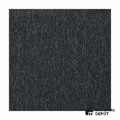 Grey Carpet Tile CF 00079 E 50 x 50 cm | Strudon BCF Fibre Non Woven Lutrador Primary Backing - 7 mm | 10 Year Carpet Wear Warranty