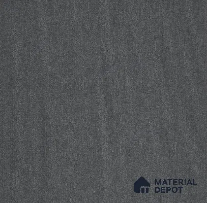 419-Dark Grey Delta Series 500x500 mm 100% PP BCF Loop Pile/PVC Back Carpet Tile - 4 mm