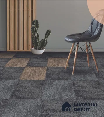 5189 - Black 500x500 mm 100% PP/Eco Back Carpet Tile - 5 mm
