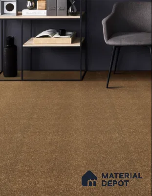 791-SariBrown Royal Touch Series 30 Meter x 4 Meter 100% Solution Dyed DUPONT Super Soft Olefin Fiber Carpet Tile - 16 mm